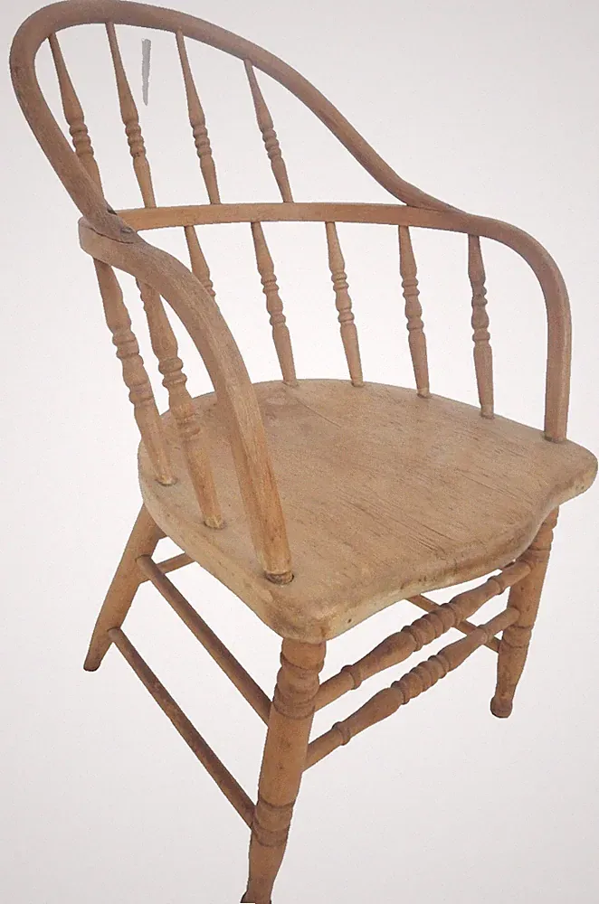 Antique Sack Back Reclined Arm Chair firehouse windsor