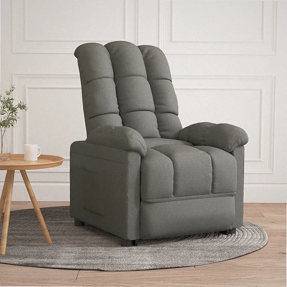 Recliner Dark Gray Fabric
